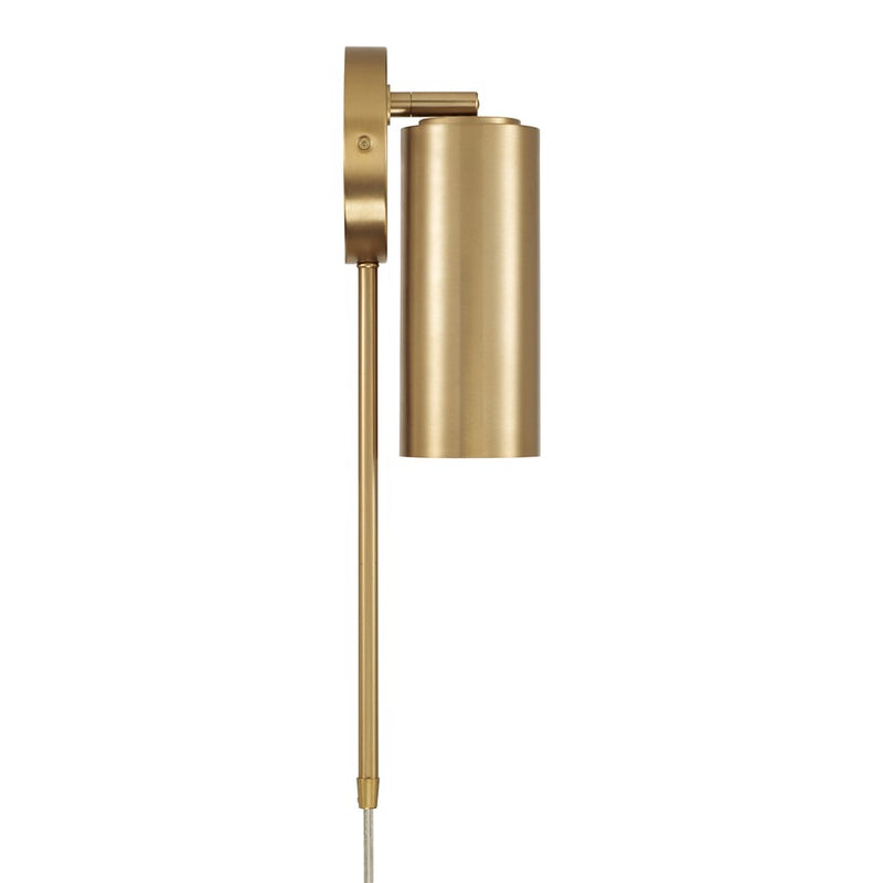 Capital Lighting Robbie 1 Light Sconce, Aged Brass