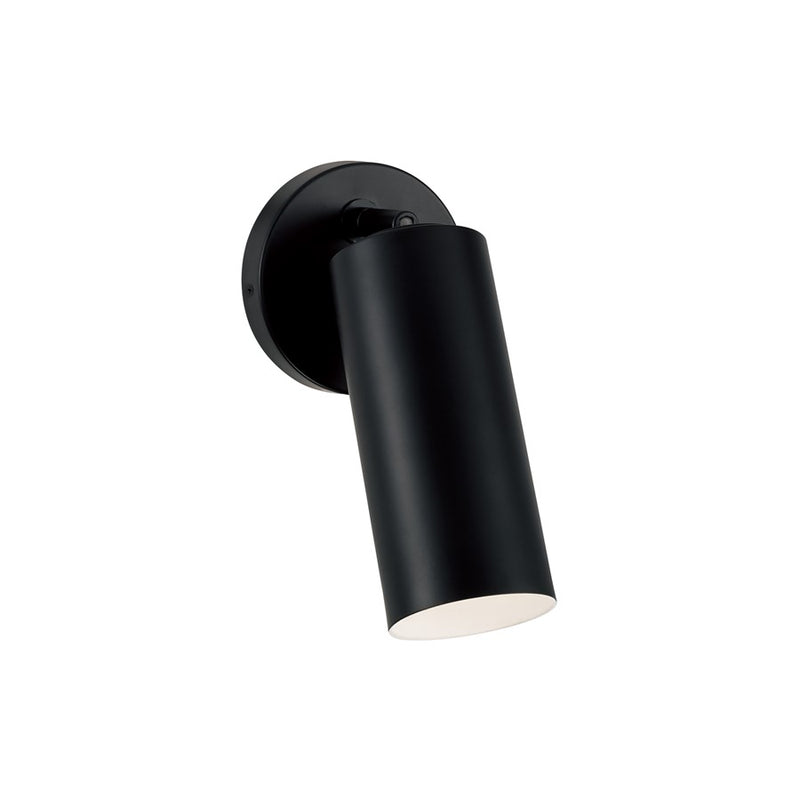 Capital Lighting Robbie 1 Light Sconce, Matte Black
