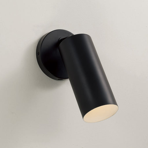 Capital Lighting Robbie 1 Light Sconce, Matte Black