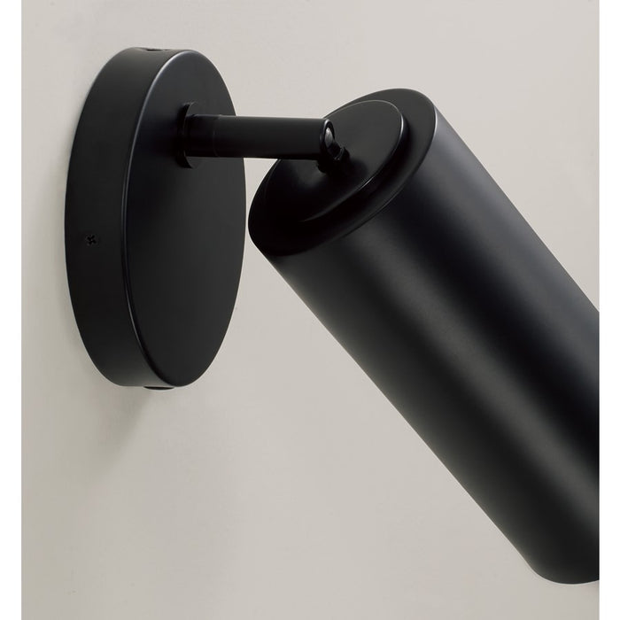 Capital Lighting Robbie 1 Light Sconce, Matte Black