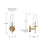 Homeplace Lighting Aaron 1 Light Sconce, Aged Brass/Clear Glass
