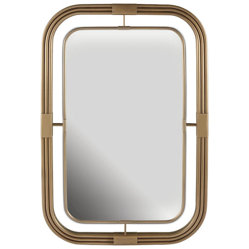 Capital Lighting Rectangular Decorative Mirror, Brass