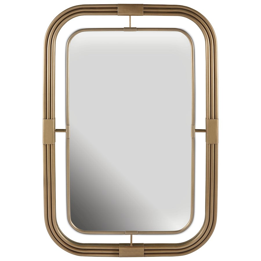 Capital Lighting Rectangular Decorative Mirror, Brass