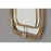 Capital Lighting Rectangular Decorative Mirror, Brass