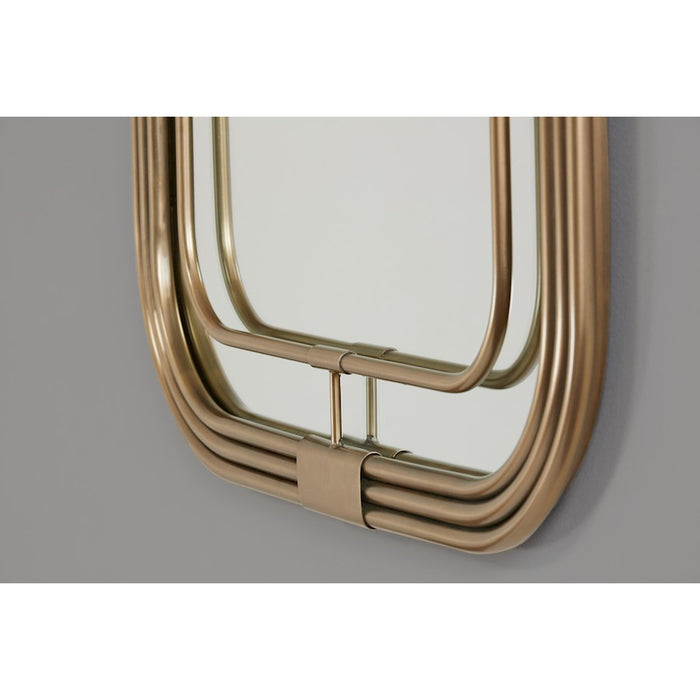 Capital Lighting Rectangular Decorative Mirror, Brass