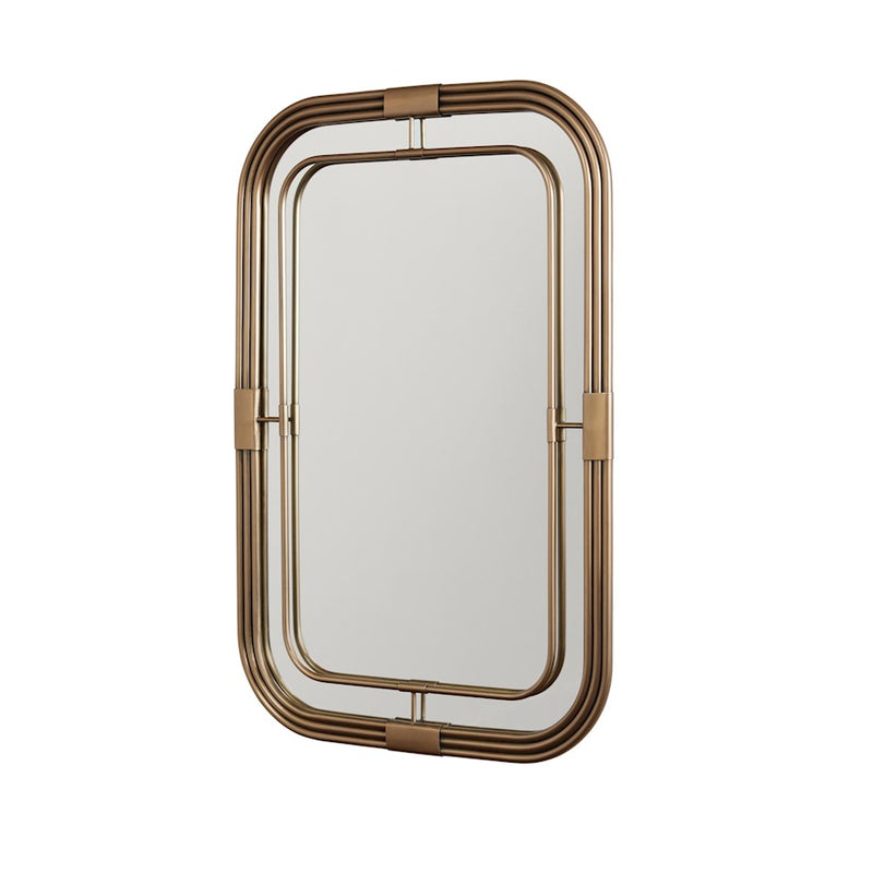 Capital Lighting Rectangular Decorative Mirror, Brass