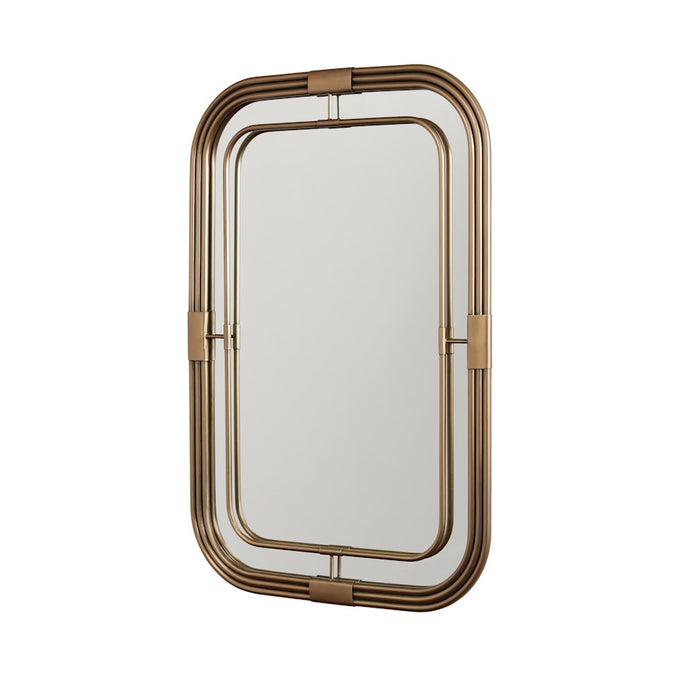 Capital Lighting Rectangular Decorative Mirror, Brass