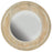 Capital Lighting Round Decorative Mirror, White Washed Wood/Gold Leaf
