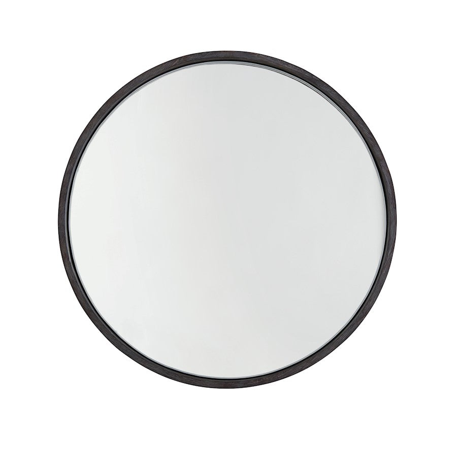 Capital Lighting Wood Frame Mirror, Carbon Grey/Grey Iron