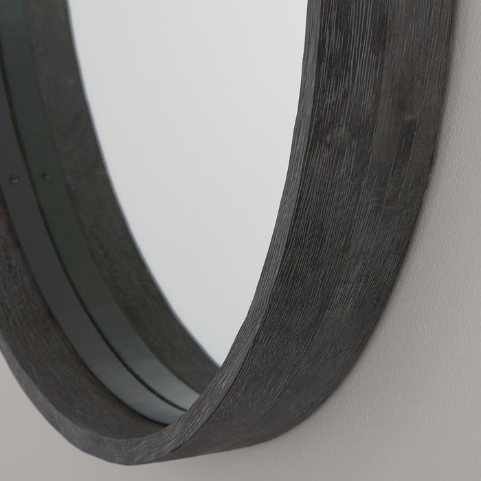 Capital Lighting Wood Frame Mirror, Carbon Grey/Grey Iron