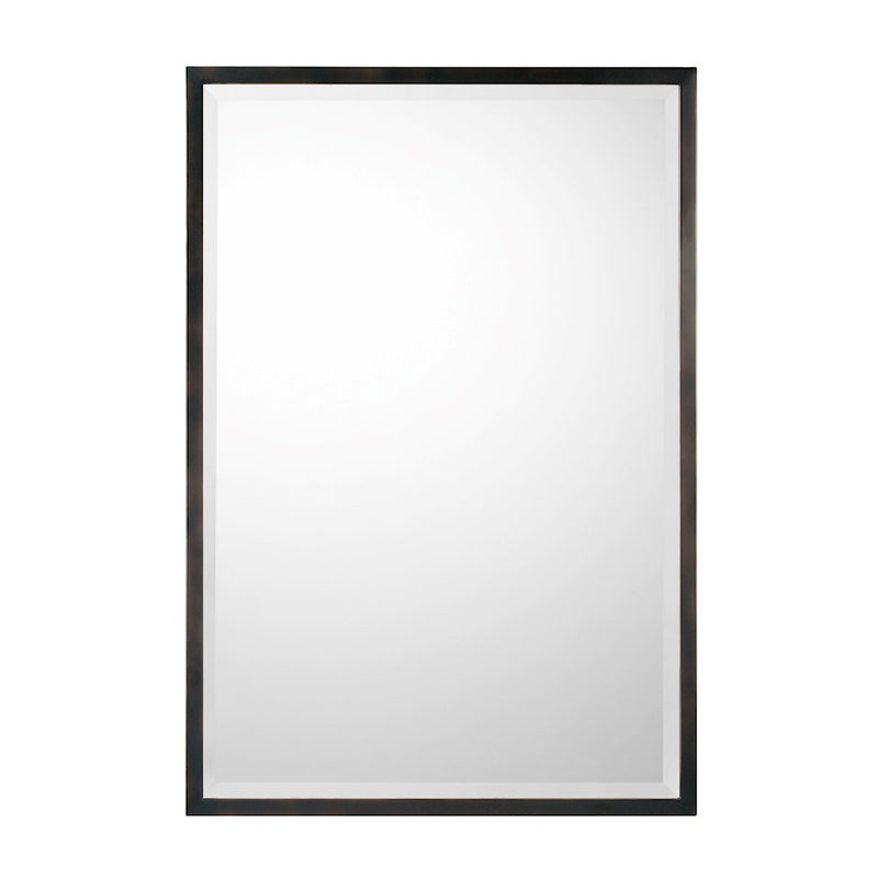 Capital Lighting Metal Framed Mirror, Matte Black