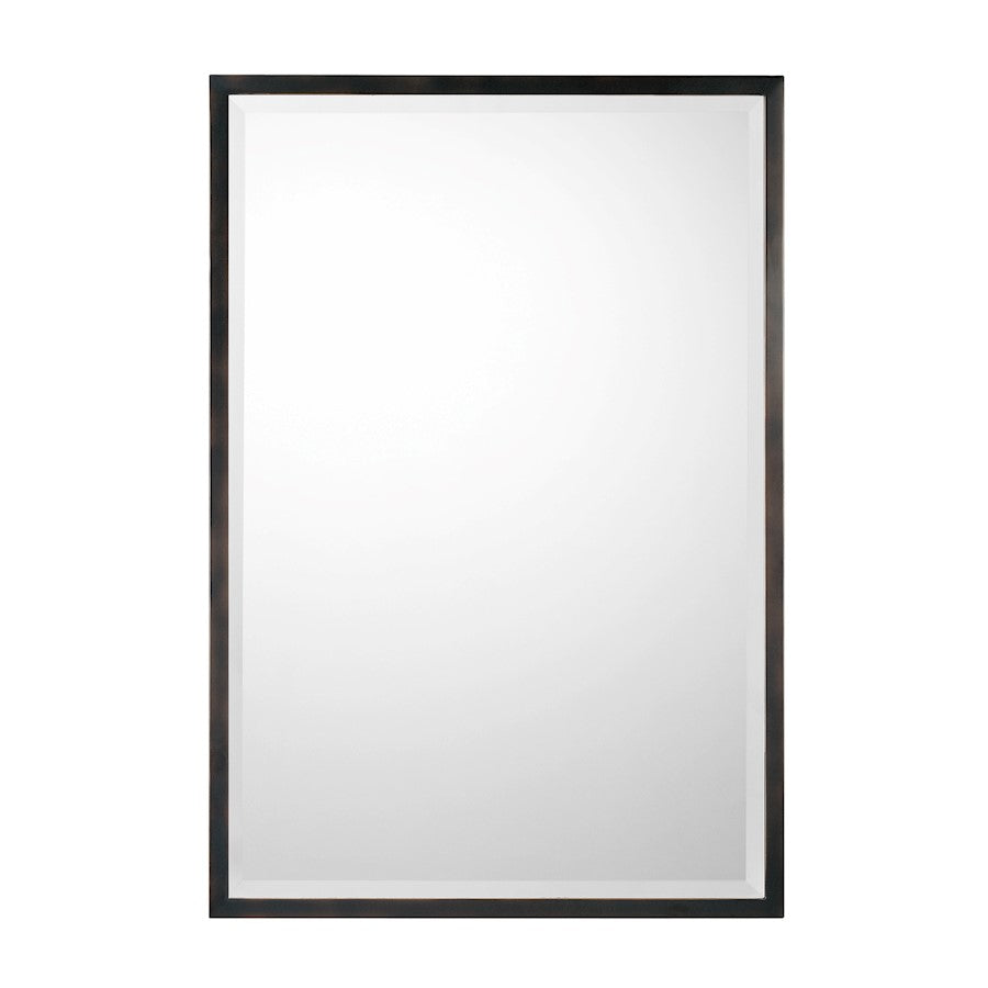 Capital Lighting Metal Framed Mirror, Matte Black