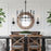 Capital Lighting Round Decorative Mirror, Reclaimed Railroad Ties