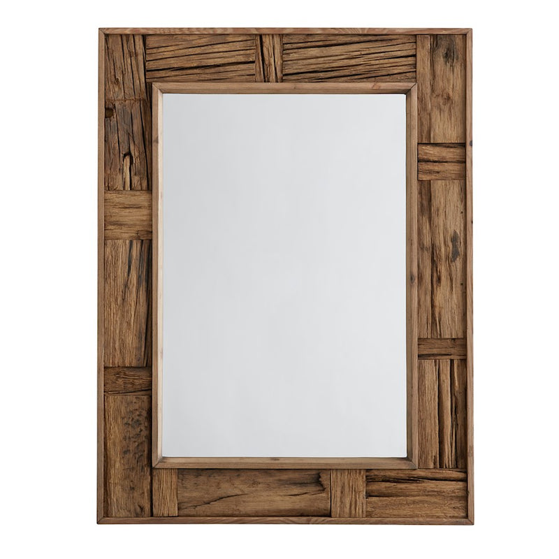 Capital Lighting Rectangular Mirror, Reclaimed Railroad Ties