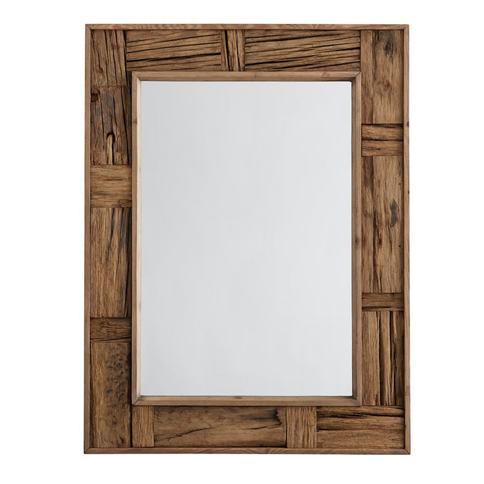 Capital Lighting Rectangular Mirror, Reclaimed Railroad Ties