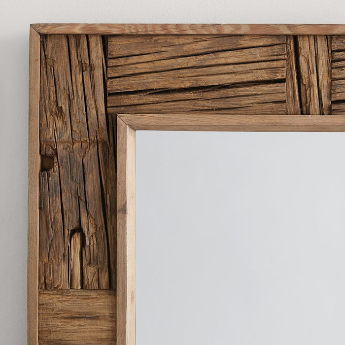 Capital Lighting Rectangular Mirror, Reclaimed Railroad Ties