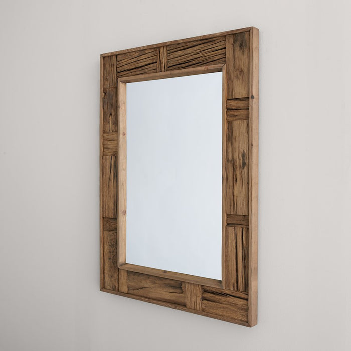 Capital Lighting Rectangular Mirror, Reclaimed Railroad Ties