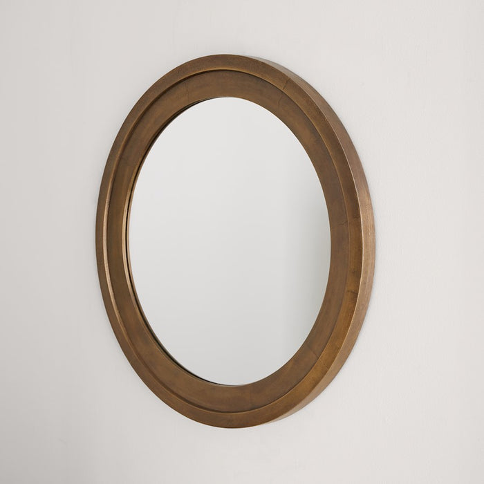 Capital Lighting Round Decorative Mirror, Oxidized Brass