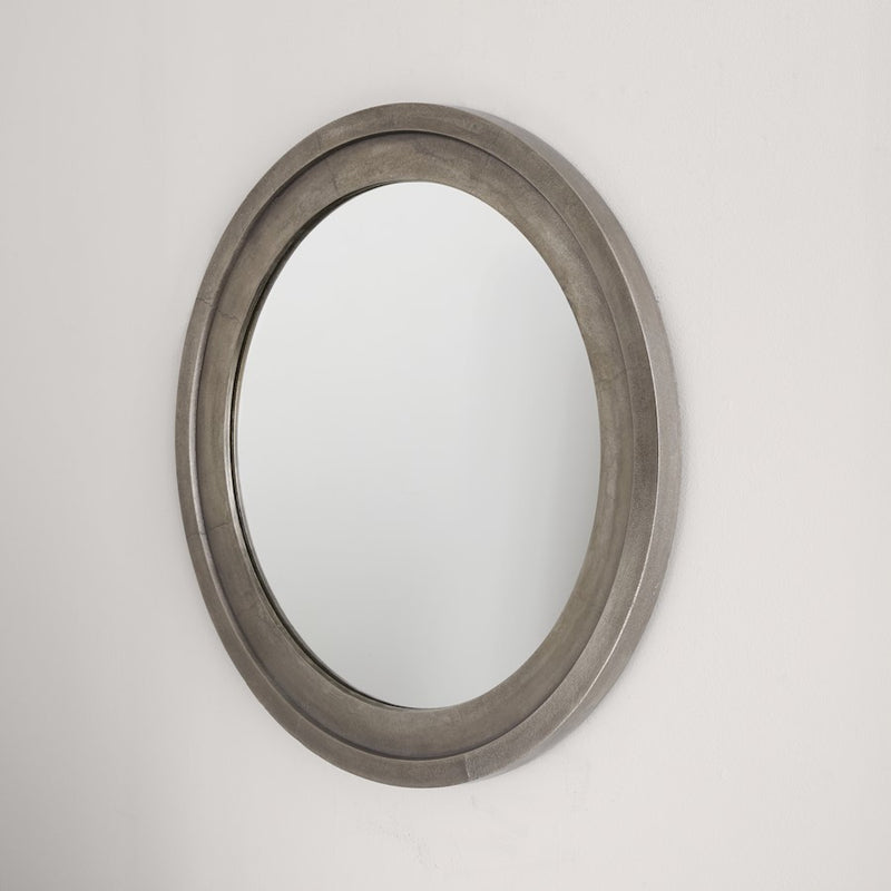 Capital Lighting Round Decorative Mirror, Oxidized Nickel