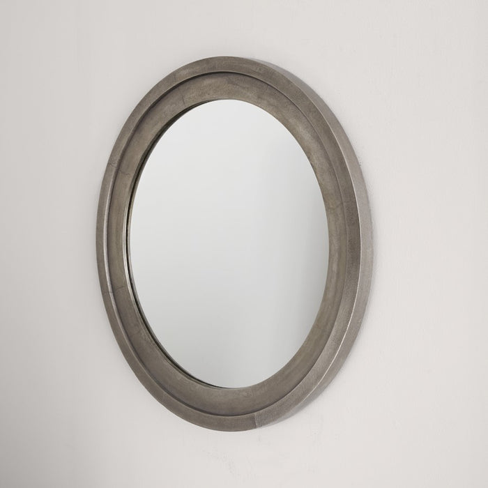 Capital Lighting Round Decorative Mirror, Oxidized Nickel