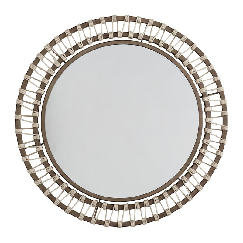 Capital Lighting Round Decorative Mirror, Grey Wash/Grey Iron
