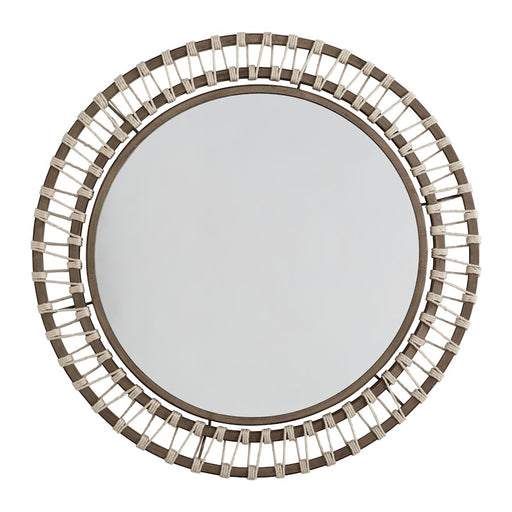 Capital Lighting Round Decorative Mirror, Grey Wash/Grey Iron