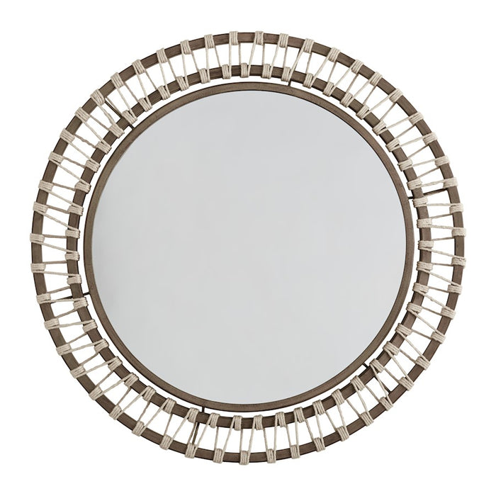 Capital Lighting Round Decorative Mirror, Grey Wash/Grey Iron