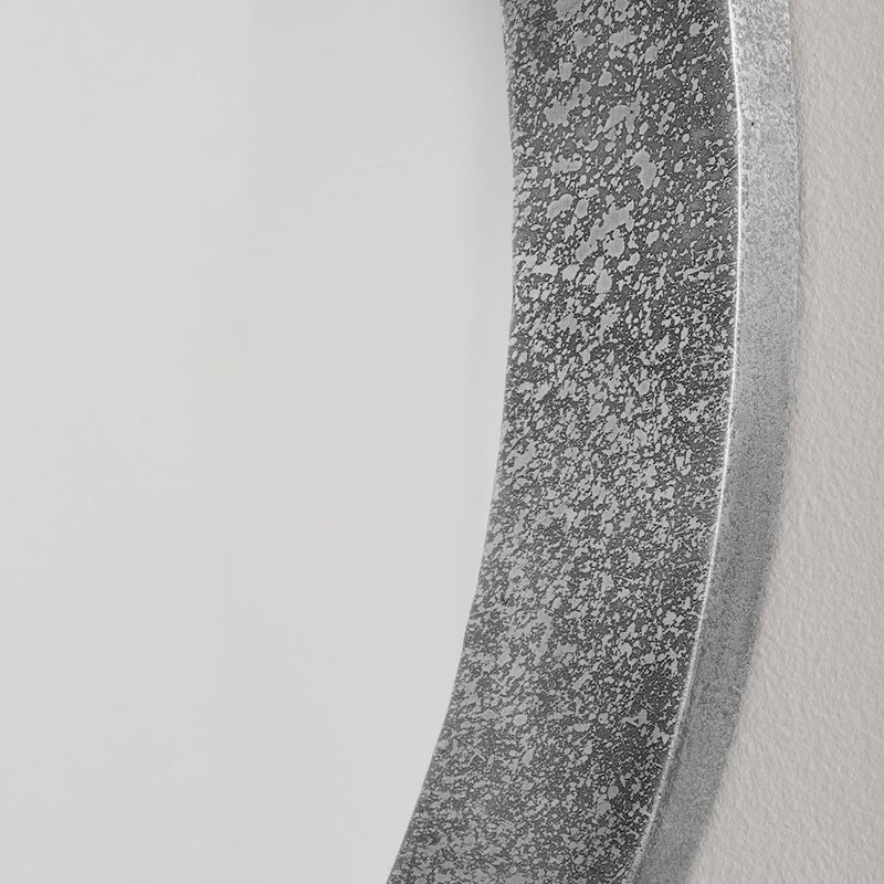 Capital Lighting Round Decorative Mirror, Etched Nickel