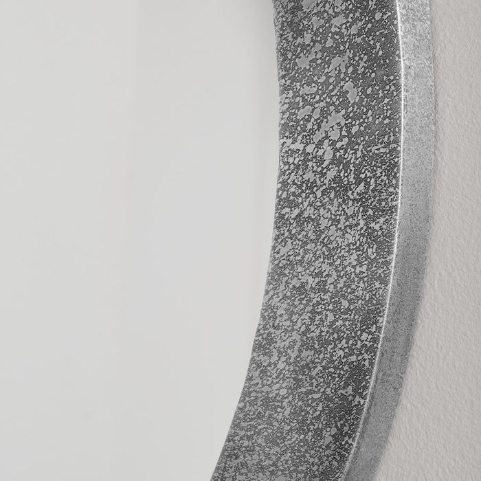 Capital Lighting Round Decorative Mirror, Etched Nickel