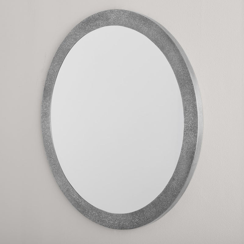 Capital Lighting Round Decorative Mirror, Etched Nickel