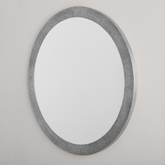 Capital Lighting Round Decorative Mirror, Etched Nickel