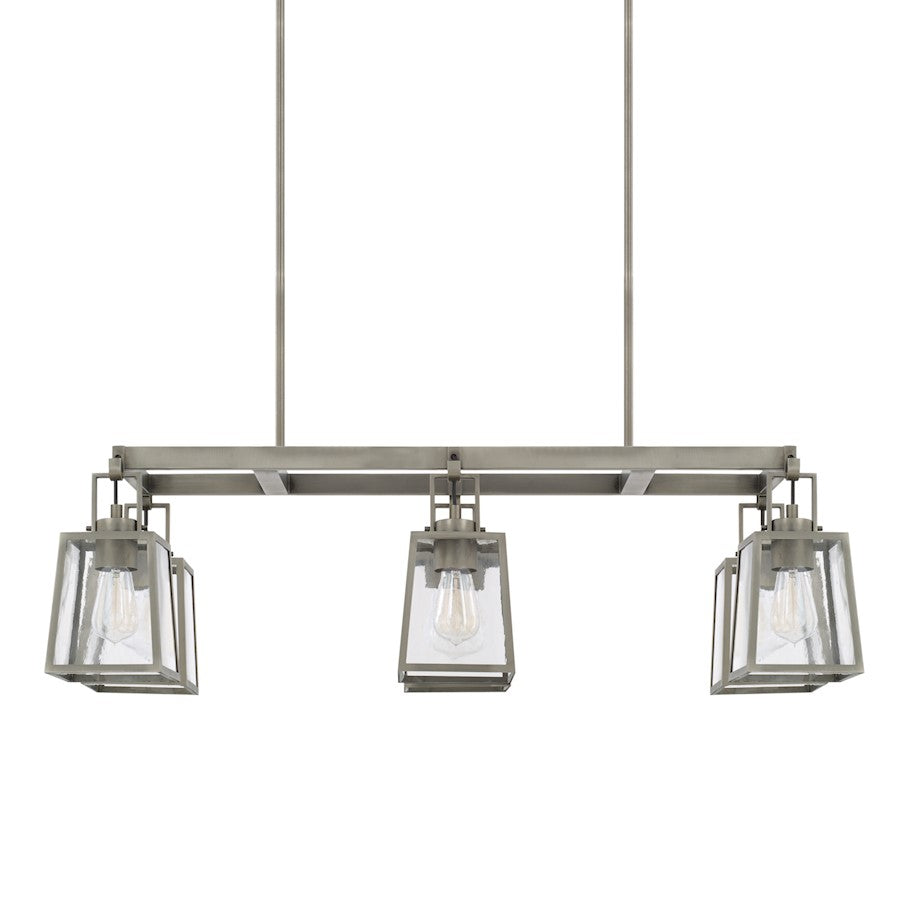 Capital Lighting Kenner 6 Light Island, Antique Nickel