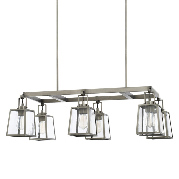 Capital Lighting Kenner 6 Light Island, Antique Nickel