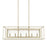 Capital Lighting 6 Light Island, Winter Gold