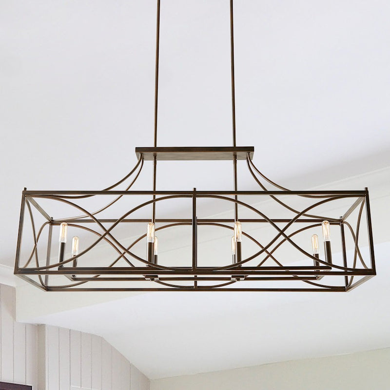 Capital Lighting Tybee 8 Light Island, Nordic Grey