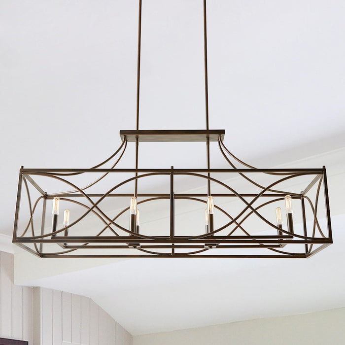 Capital Lighting Tybee 8 Light Island, Nordic Grey