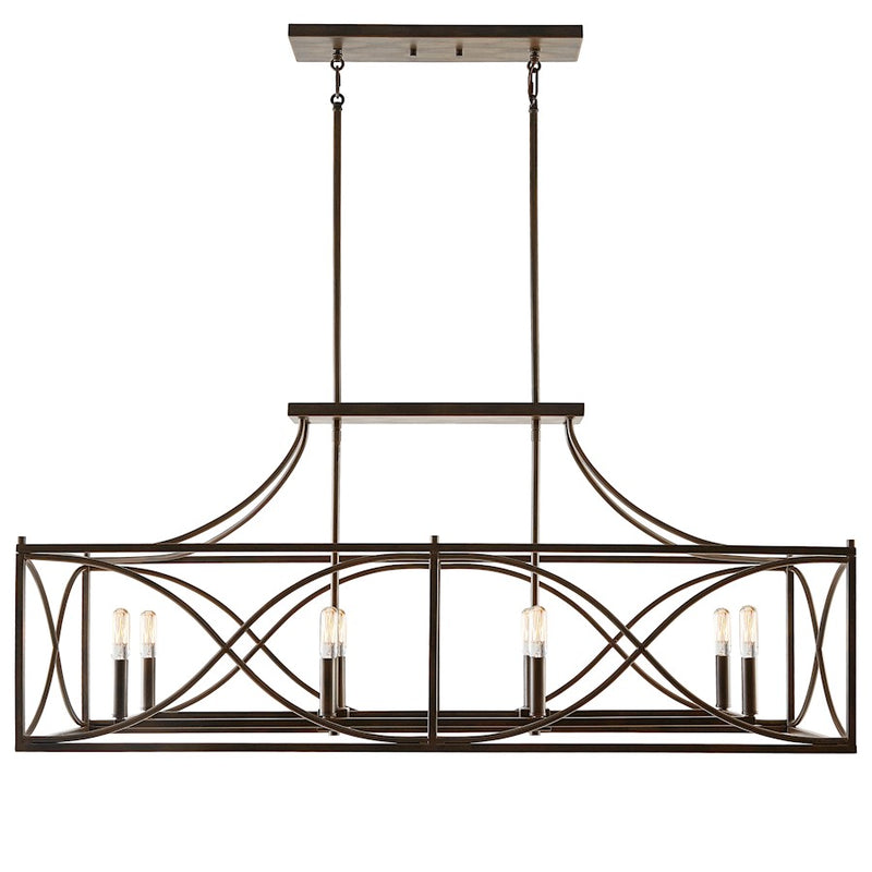Capital Lighting Tybee 8 Light Island, Nordic Grey