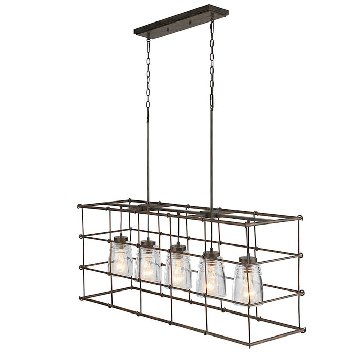 Capital Lighting Turner 5 Light Island, Nordic Grey