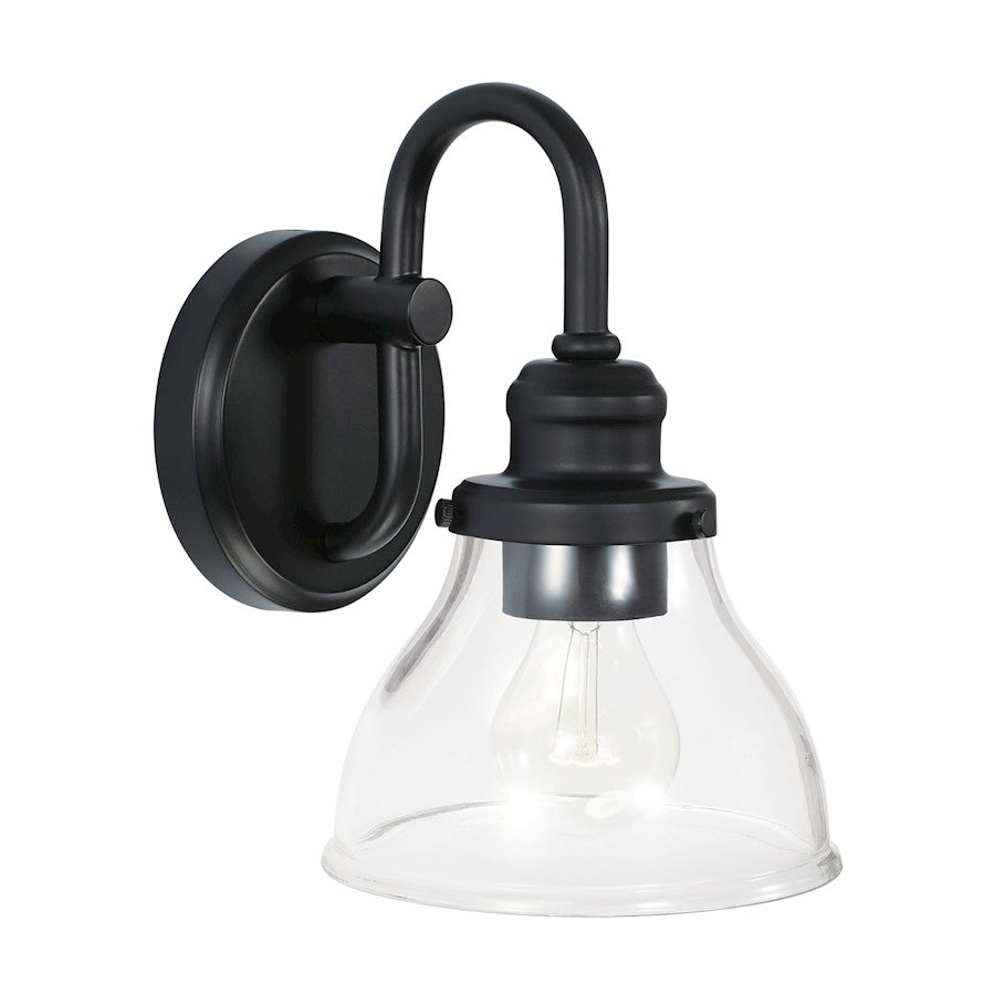 Capital Lighting Baxter 1 Light Sconce in Matte Black