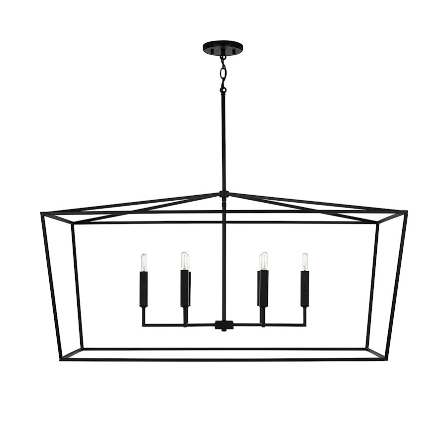 Capital Lighting Thea 6-Light Island, Matte Black