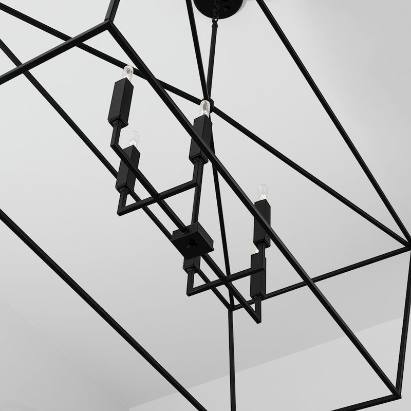 Capital Lighting Thea 6-Light Island, Matte Black