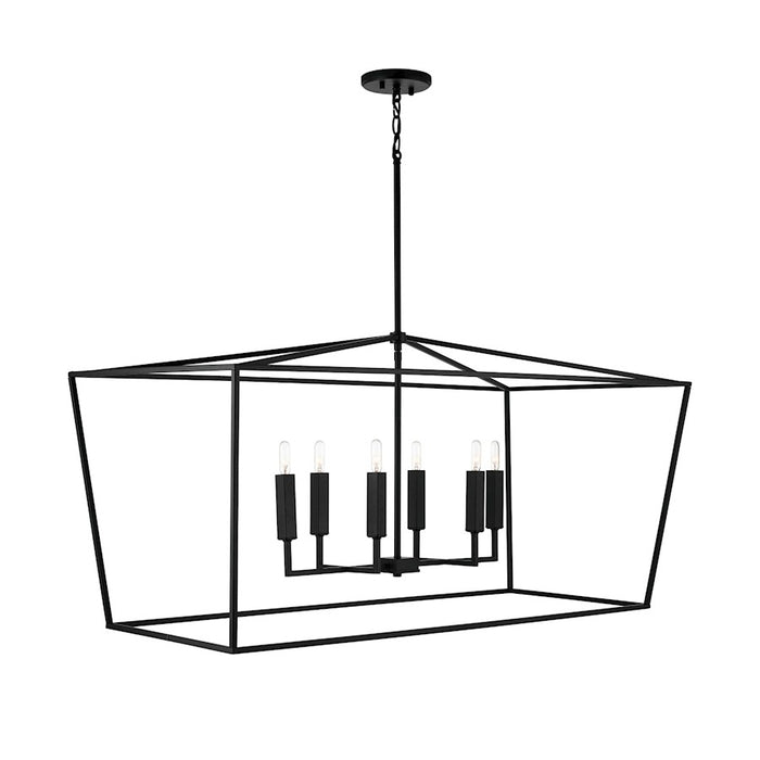 Capital Lighting Thea 6-Light Island, Matte Black
