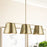 Capital Lighting 3-Light Island, Aged Brass