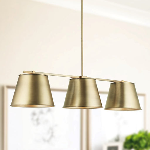 Capital Lighting 3-Light Island, Aged Brass