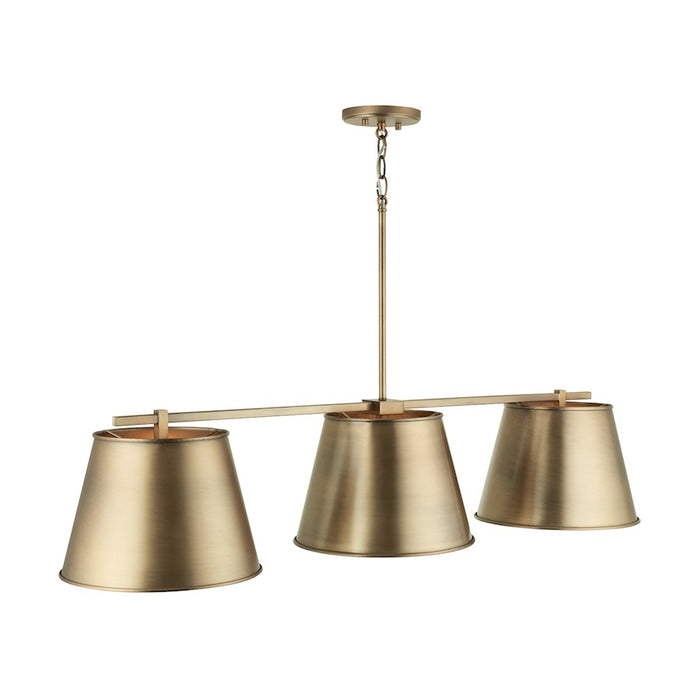 Capital Lighting 3-Light Island, Aged Brass