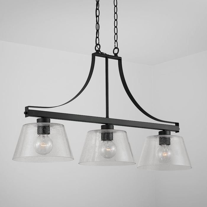 Capital Lighting 3-Light Small Island, Clear Seeded