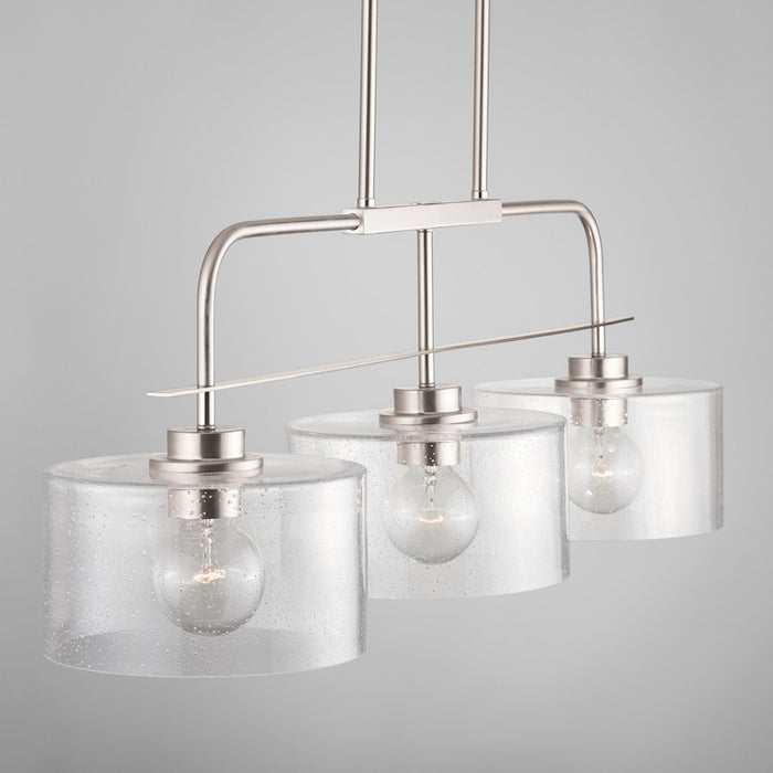 Capital Lighting 3-Light Large Island, Clear Seeded