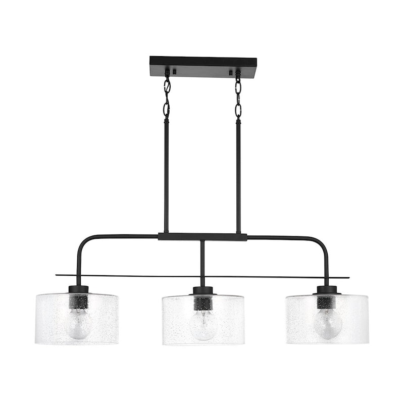 Capital Lighting 3-Light Large Island, Clear Seeded
