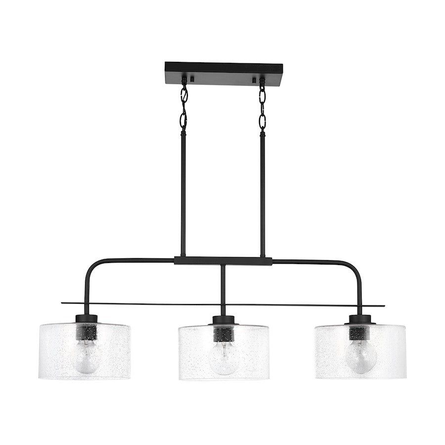 Capital Lighting 3-Light Large Island, Clear Seeded