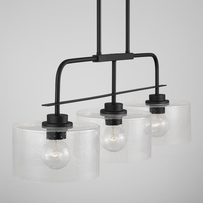 Capital Lighting 3-Light Large Island, Clear Seeded